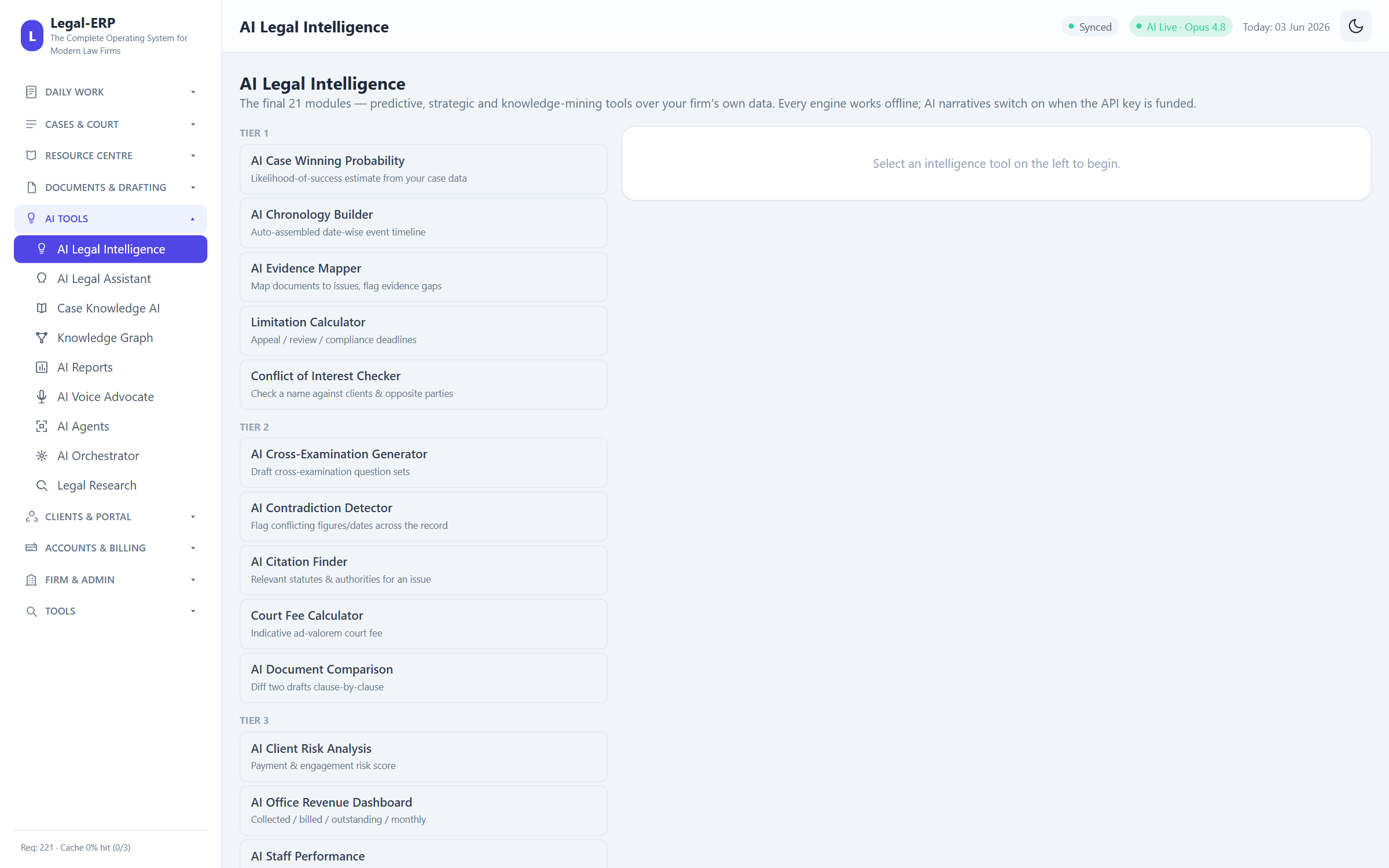 AI Legal Intelligence suite